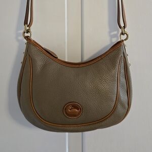 Dooney & Bourke Taupe and Tan Shoulder Bag